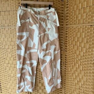 Anthropologie Utility Barrel Pants 100% Cotton Women's Size 12